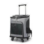 Bolsa Mochila Transporte Pet Luxo Com Rodinhas Cães Gatos
