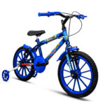Bicicleta Infantil Masculina Aro 16 Hero Com Rodinhas quadro Aço Carbono Super Heroi